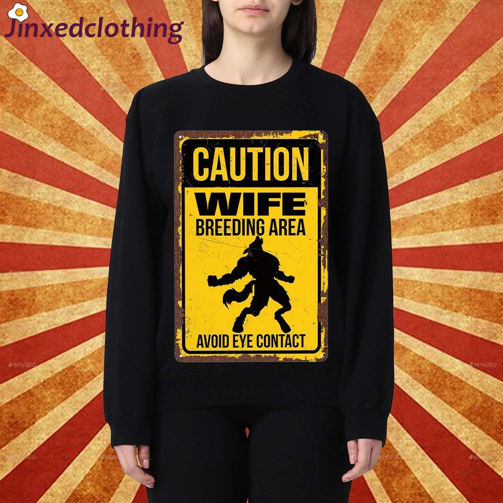 Official Caution Werewolf Breeding Area Essential T-shirt 